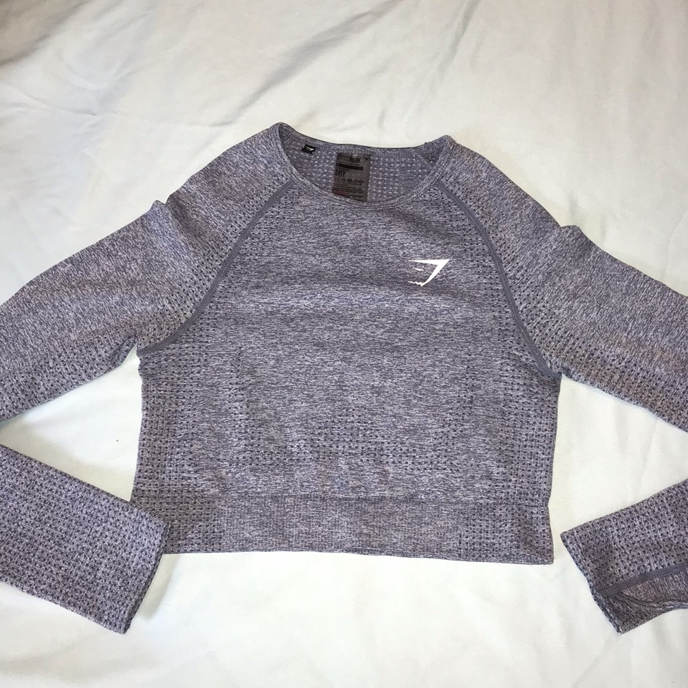 Gymshark Marl Seamless Long Sleeve Crop Top